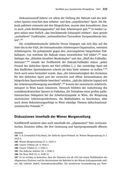 Image of the Page - 223 - in Sportfunktionäre und jüdische Differenz - Zwischen Anerkennung und Antisemitismus – Wien 1918 bis 1938