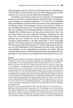Image of the Page - 281 - in Sportfunktionäre und jüdische Differenz - Zwischen Anerkennung und Antisemitismus – Wien 1918 bis 1938