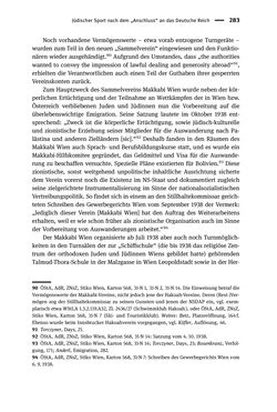 Image of the Page - 283 - in Sportfunktionäre und jüdische Differenz - Zwischen Anerkennung und Antisemitismus – Wien 1918 bis 1938