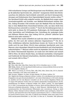 Image of the Page - 285 - in Sportfunktionäre und jüdische Differenz - Zwischen Anerkennung und Antisemitismus – Wien 1918 bis 1938