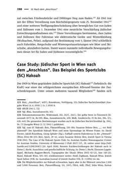 Image of the Page - 288 - in Sportfunktionäre und jüdische Differenz - Zwischen Anerkennung und Antisemitismus – Wien 1918 bis 1938