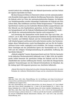Image of the Page - 293 - in Sportfunktionäre und jüdische Differenz - Zwischen Anerkennung und Antisemitismus – Wien 1918 bis 1938
