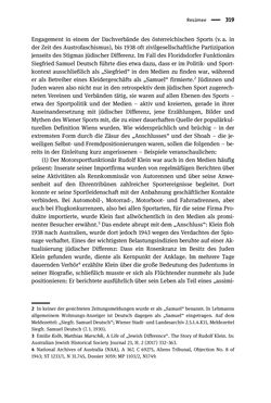 Image of the Page - 319 - in Sportfunktionäre und jüdische Differenz - Zwischen Anerkennung und Antisemitismus – Wien 1918 bis 1938