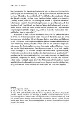 Image of the Page - 330 - in Sportfunktionäre und jüdische Differenz - Zwischen Anerkennung und Antisemitismus – Wien 1918 bis 1938