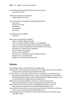 Image of the Page - 332 - in Sportfunktionäre und jüdische Differenz - Zwischen Anerkennung und Antisemitismus – Wien 1918 bis 1938