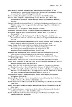 Bild der Seite - 333 - in Sportfunktionäre und jüdische Differenz - Zwischen Anerkennung und Antisemitismus – Wien 1918 bis 1938