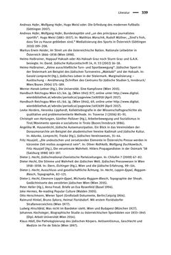 Image of the Page - 339 - in Sportfunktionäre und jüdische Differenz - Zwischen Anerkennung und Antisemitismus – Wien 1918 bis 1938