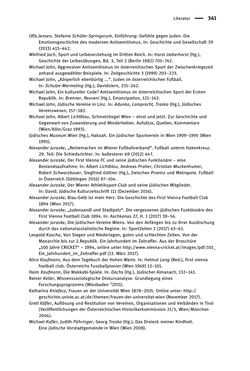 Image of the Page - 341 - in Sportfunktionäre und jüdische Differenz - Zwischen Anerkennung und Antisemitismus – Wien 1918 bis 1938
