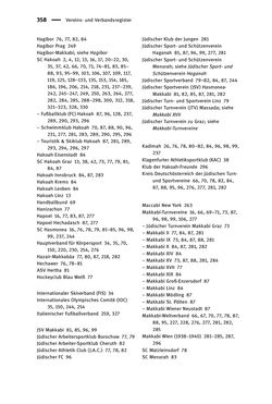 Image of the Page - 358 - in Sportfunktionäre und jüdische Differenz - Zwischen Anerkennung und Antisemitismus – Wien 1918 bis 1938