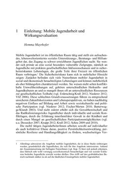 Image of the Page - 15 - in Wirkungsevaluation mobiler Jugendarbeit - Methodische Zugänge und empirische Ergebnisse