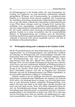 Bild der Seite - 24 - in Wirkungsevaluation mobiler Jugendarbeit - Methodische Zugänge und empirische Ergebnisse