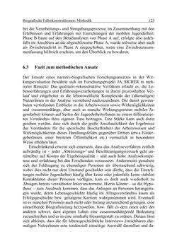 Bild der Seite - 123 - in Wirkungsevaluation mobiler Jugendarbeit - Methodische Zugänge und empirische Ergebnisse