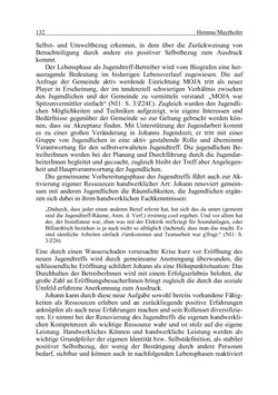 Bild der Seite - 132 - in Wirkungsevaluation mobiler Jugendarbeit - Methodische Zugänge und empirische Ergebnisse