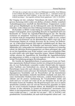 Image of the Page - 136 - in Wirkungsevaluation mobiler Jugendarbeit - Methodische Zugänge und empirische Ergebnisse