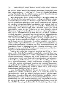 Bild der Seite - 174 - in Wirkungsevaluation mobiler Jugendarbeit - Methodische Zugänge und empirische Ergebnisse