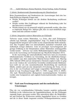 Image of the Page - 178 - in Wirkungsevaluation mobiler Jugendarbeit - Methodische Zugänge und empirische Ergebnisse