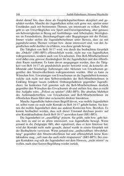 Bild der Seite - 188 - in Wirkungsevaluation mobiler Jugendarbeit - Methodische Zugänge und empirische Ergebnisse