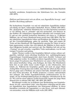 Bild der Seite - 192 - in Wirkungsevaluation mobiler Jugendarbeit - Methodische Zugänge und empirische Ergebnisse