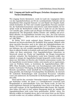 Image of the Page - 196 - in Wirkungsevaluation mobiler Jugendarbeit - Methodische Zugänge und empirische Ergebnisse