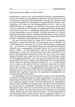 Bild der Seite - 212 - in Wirkungsevaluation mobiler Jugendarbeit - Methodische Zugänge und empirische Ergebnisse