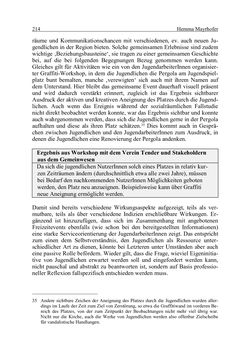 Bild der Seite - 214 - in Wirkungsevaluation mobiler Jugendarbeit - Methodische Zugänge und empirische Ergebnisse