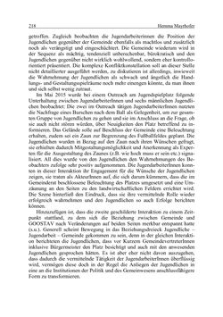 Bild der Seite - 218 - in Wirkungsevaluation mobiler Jugendarbeit - Methodische Zugänge und empirische Ergebnisse