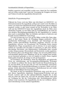 Image of the Page - 247 - in Wirkungsevaluation mobiler Jugendarbeit - Methodische Zugänge und empirische Ergebnisse