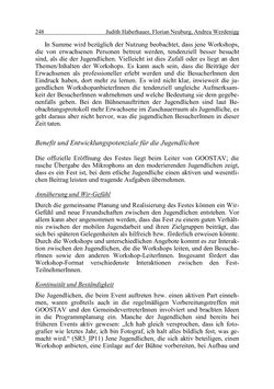 Image of the Page - 248 - in Wirkungsevaluation mobiler Jugendarbeit - Methodische Zugänge und empirische Ergebnisse