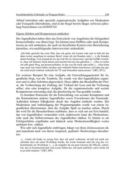 Image of the Page - 249 - in Wirkungsevaluation mobiler Jugendarbeit - Methodische Zugänge und empirische Ergebnisse