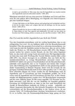 Image of the Page - 252 - in Wirkungsevaluation mobiler Jugendarbeit - Methodische Zugänge und empirische Ergebnisse