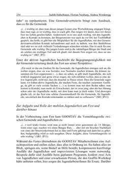 Image of the Page - 254 - in Wirkungsevaluation mobiler Jugendarbeit - Methodische Zugänge und empirische Ergebnisse