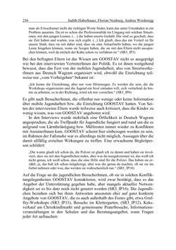 Image of the Page - 256 - in Wirkungsevaluation mobiler Jugendarbeit - Methodische Zugänge und empirische Ergebnisse