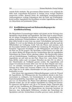 Image of the Page - 264 - in Wirkungsevaluation mobiler Jugendarbeit - Methodische Zugänge und empirische Ergebnisse