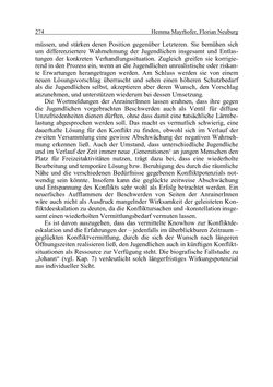 Image of the Page - 274 - in Wirkungsevaluation mobiler Jugendarbeit - Methodische Zugänge und empirische Ergebnisse