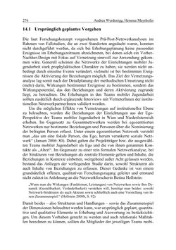 Image of the Page - 276 - in Wirkungsevaluation mobiler Jugendarbeit - Methodische Zugänge und empirische Ergebnisse