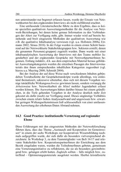 Image of the Page - 280 - in Wirkungsevaluation mobiler Jugendarbeit - Methodische Zugänge und empirische Ergebnisse