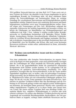 Bild der Seite - 282 - in Wirkungsevaluation mobiler Jugendarbeit - Methodische Zugänge und empirische Ergebnisse