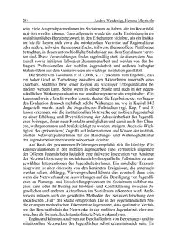 Bild der Seite - 284 - in Wirkungsevaluation mobiler Jugendarbeit - Methodische Zugänge und empirische Ergebnisse