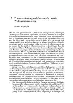 Image of the Page - 319 - in Wirkungsevaluation mobiler Jugendarbeit - Methodische Zugänge und empirische Ergebnisse