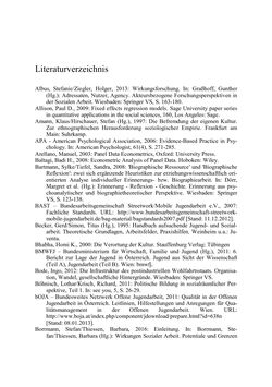 Image of the Page - 335 - in Wirkungsevaluation mobiler Jugendarbeit - Methodische Zugänge und empirische Ergebnisse