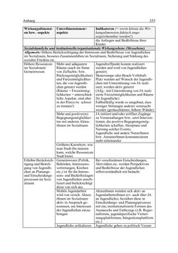 Image of the Page - 355 - in Wirkungsevaluation mobiler Jugendarbeit - Methodische Zugänge und empirische Ergebnisse