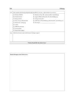 Image of the Page - 366 - in Wirkungsevaluation mobiler Jugendarbeit - Methodische Zugänge und empirische Ergebnisse