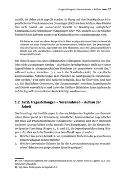Bild der Seite - 17 - in Jugendkommunikation und Dialekt - Syntax gesprochener Sprache bei Jugendlichen in Osttirol