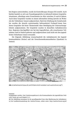 Bild der Seite - 23 - in Jugendkommunikation und Dialekt - Syntax gesprochener Sprache bei Jugendlichen in Osttirol