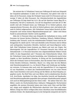 Bild der Seite - 30 - in Jugendkommunikation und Dialekt - Syntax gesprochener Sprache bei Jugendlichen in Osttirol
