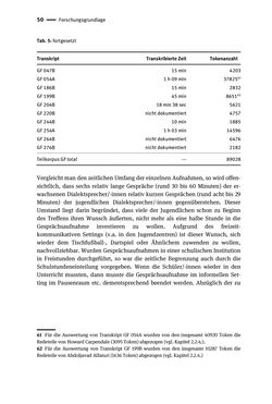 Bild der Seite - 50 - in Jugendkommunikation und Dialekt - Syntax gesprochener Sprache bei Jugendlichen in Osttirol