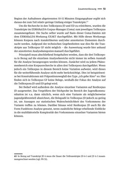 Bild der Seite - 51 - in Jugendkommunikation und Dialekt - Syntax gesprochener Sprache bei Jugendlichen in Osttirol