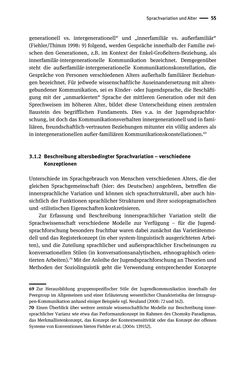 Image of the Page - 55 - in Jugendkommunikation und Dialekt - Syntax gesprochener Sprache bei Jugendlichen in Osttirol
