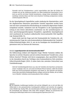 Image of the Page - 64 - in Jugendkommunikation und Dialekt - Syntax gesprochener Sprache bei Jugendlichen in Osttirol