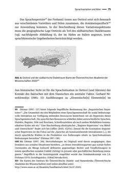 Image of the Page - 75 - in Jugendkommunikation und Dialekt - Syntax gesprochener Sprache bei Jugendlichen in Osttirol